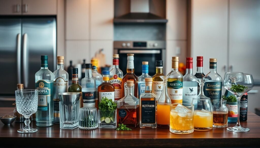 cocktail ingredients at home