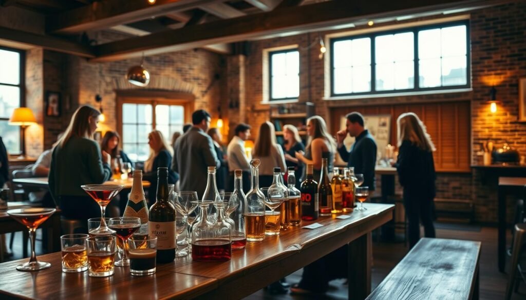drinks tasting party atmosphere