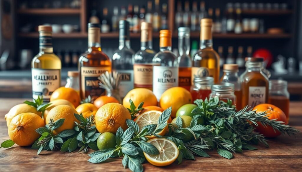 fresh ingredients cocktails